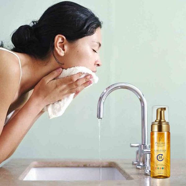 Hydrating Lava Foam Facial Cleanser (Rich with Vitamin E & A) - Image 3