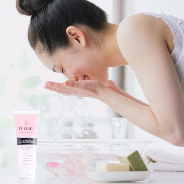 Triple Acting Facial Cleansing Scrub Powered by Bio Organica Collagen Technology - Image 3